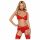 Obsessive Heartina - Lingerie Set (Red)  - L/XL