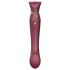 ZALO Queen - Vibrador G-spot e clitóris com ondas pulsantes (vermelho)