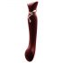 ZALO Queen - Vibrador G-spot e clitóris com ondas pulsantes (vermelho)