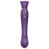 ZALO Queen - Vibrador G-spot e clitório com ondas de impulso (roxo)