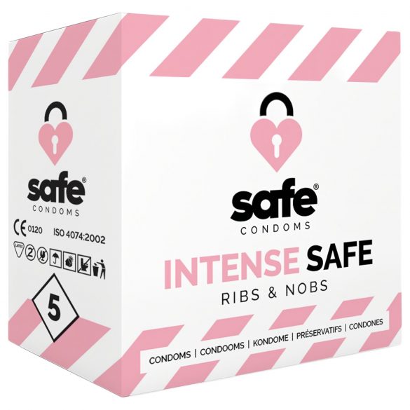 SAFE Intense - Preservativo Texturizado (5 unid.)