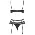 Conjunto de Lingerie Heartina Obsessive (preto)