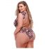 Baci Plus Size - Body floral rendado